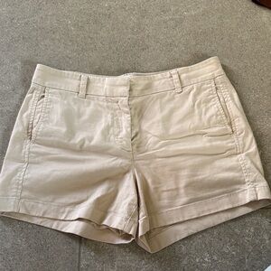 J.crew 4” chino shorts. Size 6